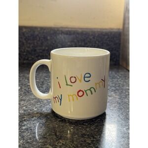 Vintage Coffee Mug 90's "I Love My Mommy" Russ Made In Korea